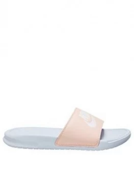 Nike Benassi Just Do It Slides - Blue/Pink