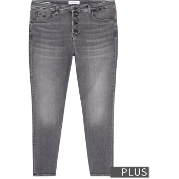 Calvin Klein Jeans High Rise Skinny Jeans - Denim Grey