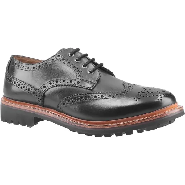 Cotswold Mens Quenington Commando Lace Up Country Brogues Shoes - UK 7