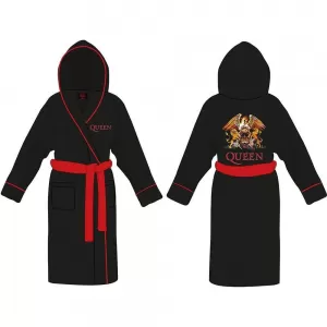 Queen - Classic Crest Unisex Bathrobe - Black