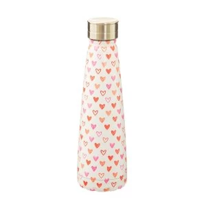 Sass & Belle Red Love Heart Stainless Steel Water Bottle