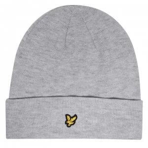 Lyle and Scott Basic Logo Beanie - Grey Marl D24