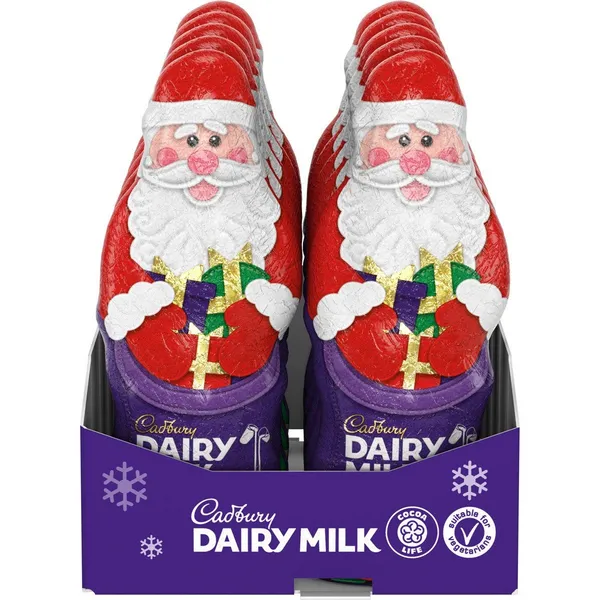 Cadbury Gifts Direct Cadbury Dairy Milk Hollow Chocolate Santa 100g 4084104