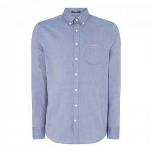 Gant Long Sleeve Oxford Shirt - Navy 423