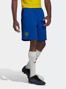 adidas Boca Juniors 3-Stripes Sweat Shorts, Blue, Size S, Men