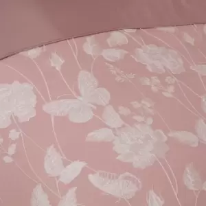 Emma Barclay Butterfly Meadow Duvet King Bed, 100% Polyester, Blush Pink