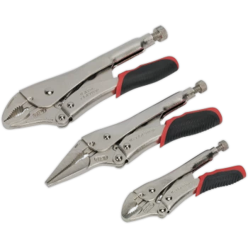 Sealey 3 Piece Quick Release Locking Plier Set