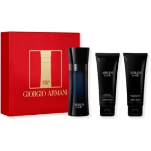 Giorgio Armani Code Gift Set 50ml Eau de Toilette + 75ml All Over Body Shampoo + 75ml Aftershave Balm