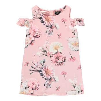 Firetrap Cold Shoulder Dress Baby Girls - Pink Floral