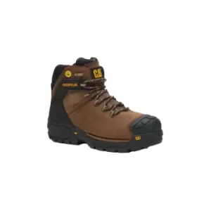 Caterpillar Mens Excavator Grain Leather Safety Boots (12 UK) (Brown) - Brown