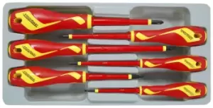 Teng Tools MDV906N 6 Piece Insulated Screwdriver Set Flat and PH Types