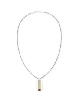 Tommy Hilfiger Stainless Steel with Gold IP Necklace, One Colour, Men