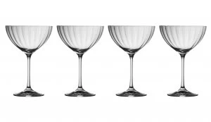 Galway Erne Champagne Saucer Set of 4