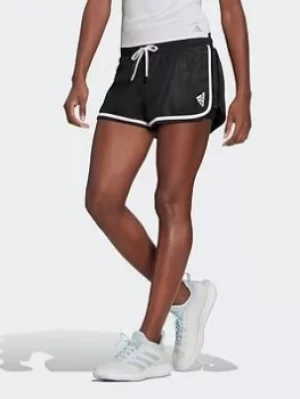 adidas Club Tennis Shorts, White/Black, Size L, Women