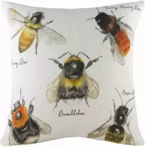 Evans Lichfield Species Bee Cushion Cover (One Size) (Multicoloured)