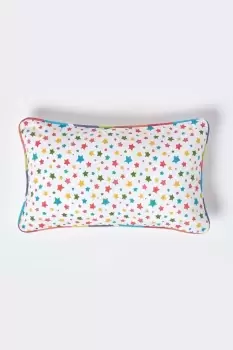 Cotton Multi Colour Stars Cushion Cover