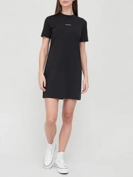 Calvin Klein Jeans Micro Branding T-Shirt Dress - Black