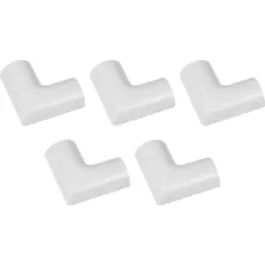 D Line Trade D-Line Trunking Flat Bends Mini (5 Pack)