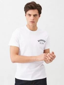Barbour Small Chest Logo T-Shirt - White