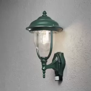 Parma Outdoor Classic Lantern Up Light PIR Green, IP44