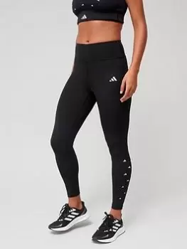 adidas Womens Performance Leggings (7/8) - BLACK/WHITE, Black/White, Size XS, Women