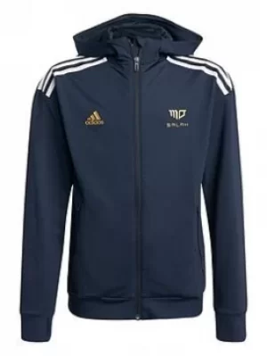 adidas Mo Salah Hoody, Navy, Size 11-12 Years