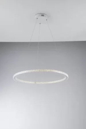 Bryant Integrated LED Circular Crystal Pendant Light, 4000K