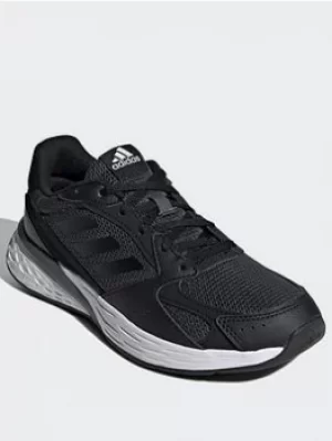 adidas Response Run Shoes, Grey/Black, Size 8.5, Women