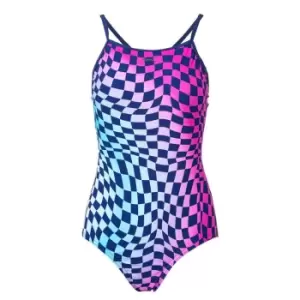 Slazenger Thinstrap Swimsuit Womens - Blue