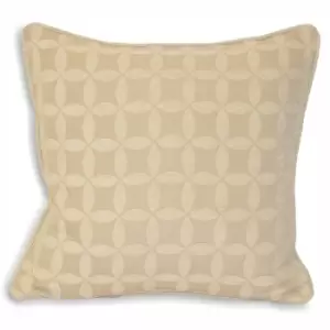 Palma Jacquard Cushion Natural, Natural / 45 x 45cm / Polyester Filled