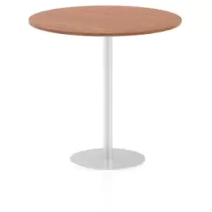 Italia Poseur Table Round 1200 Top 1145 High Walnut