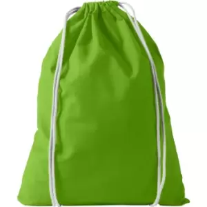 Bullet Oregon Cotton Premium Rucksack (44 x 32 cm) (Lime)