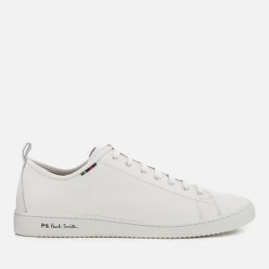 Paul Smith Mens Miyata Leather Low Top Trainers - White - UK 8