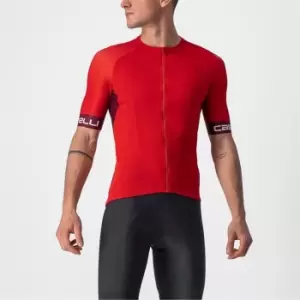 Castelli Entrata VI Short Sleeve Jersey - Red