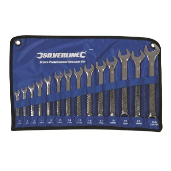 Silverline 14 Piece Combination Spanner Set - 8 -24mm