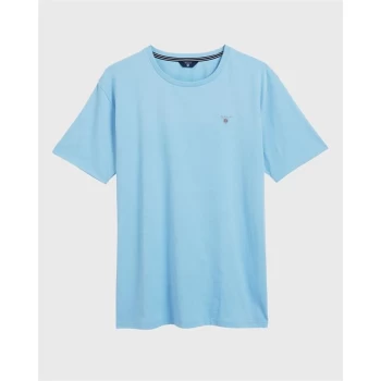 Gant Logo T Shirt - Capri Blue 468