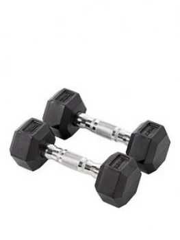 York Rubber Hex Dumbbell Pair 2 X 2.5KG