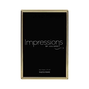 6" x 8" - Impressions Brass Plated Thin Photo Frame