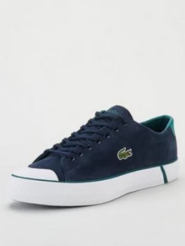 Lacoste Gripshot Canvas Trainers - Navy, Size 6, Men