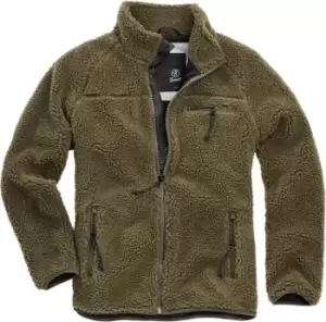 Brandit Teddyfleece Jacket, green, Size 2XL, green, Size 2XL