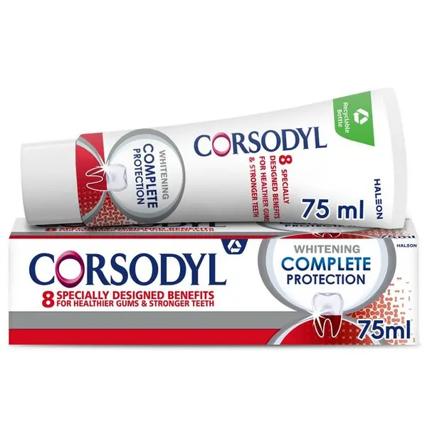 Corsodyl Complete Protection Whitening Toothpaste 75ml