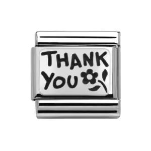 Nomination Classic Silver Thank You Charm