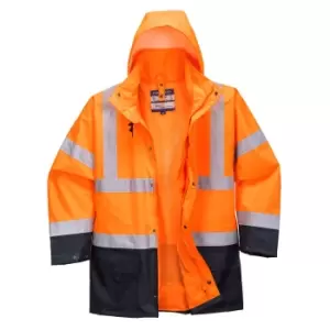 Essential 5 in 1 Hi Vis Jacket Orange / Navy XL