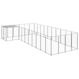 Vidaxl Dog Kennel Silver 13.31 M Steel