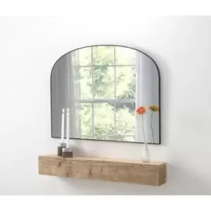 Olivia's Samoa Curved Wall Mirror in Black