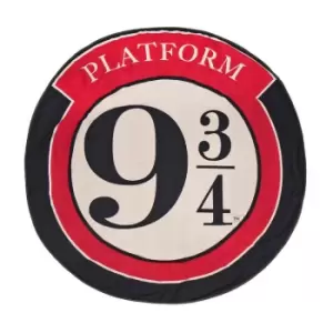 Harry Potter Platform 9 3/4 Round Towel (One Size) (Cream/Black/Red)