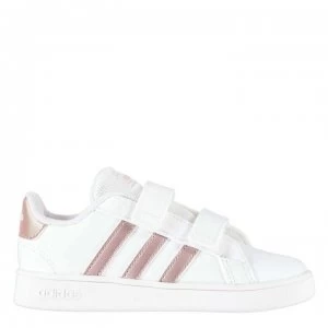 adidas Grand Court Infant Girls Trainers - FTWWHT/VAGRME/LGRANI