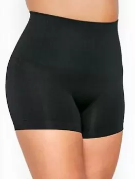 Yours Seamless Control Short - Black, Size 18-20, Women