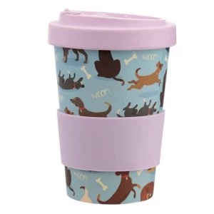 Catch Patch Dog Reusable Screw Top Bamboo Composite Travel Mug