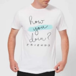 Friends How You Doin? Mens T-Shirt - White - XL